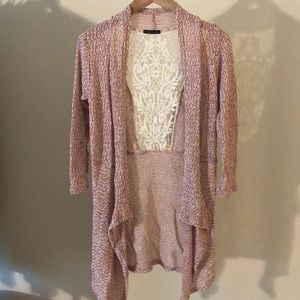 Lace back cardigan
